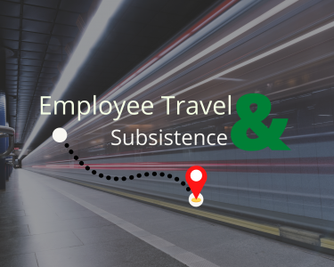 Employee travel and subsistence
