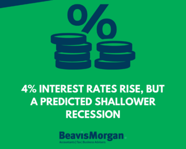 4% interest rates rise, but a predicted shallower recession