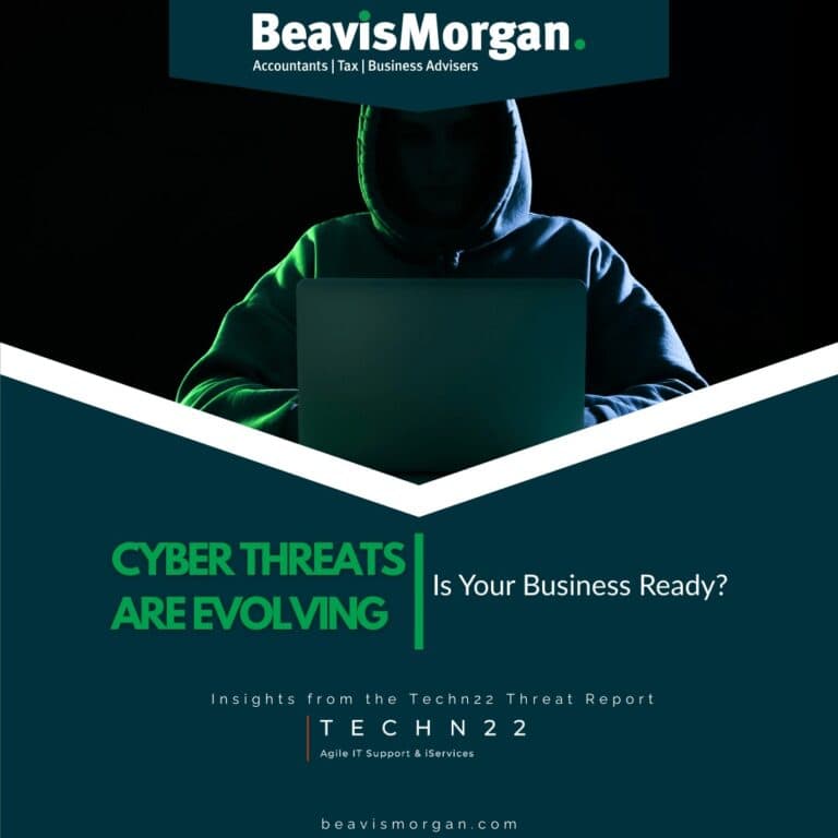 Image of a hooded figure on a laptop with the article title underneath.